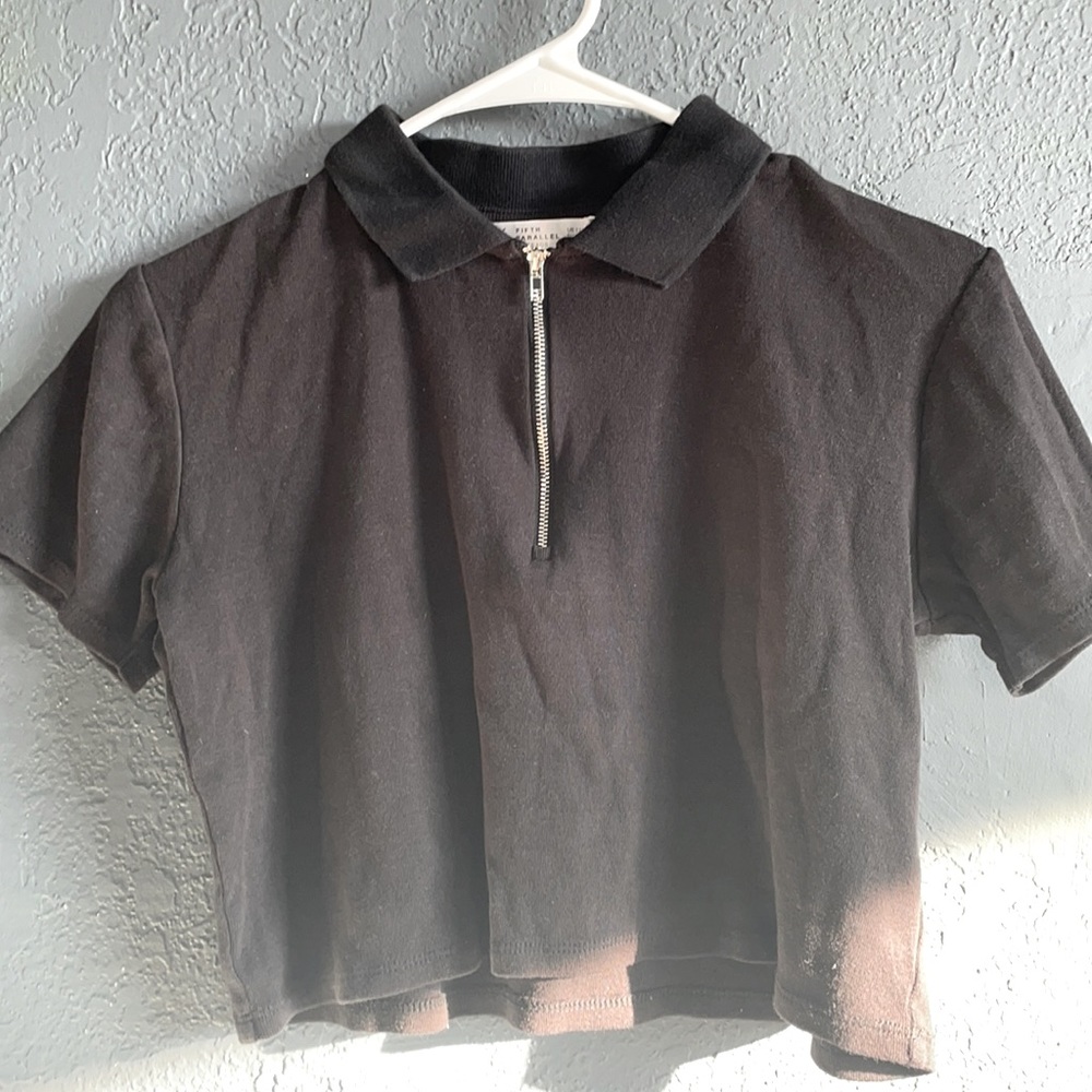 Collar Crop Top